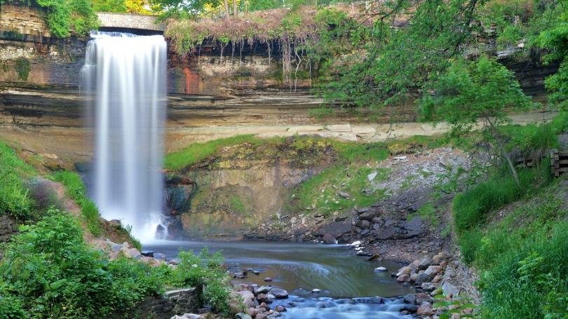 Minnehaha Falls City Park in Minneapolis